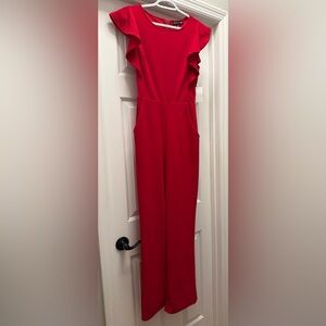 Midnight Doll Jumpsuit - Red 🎄- size small. NWT